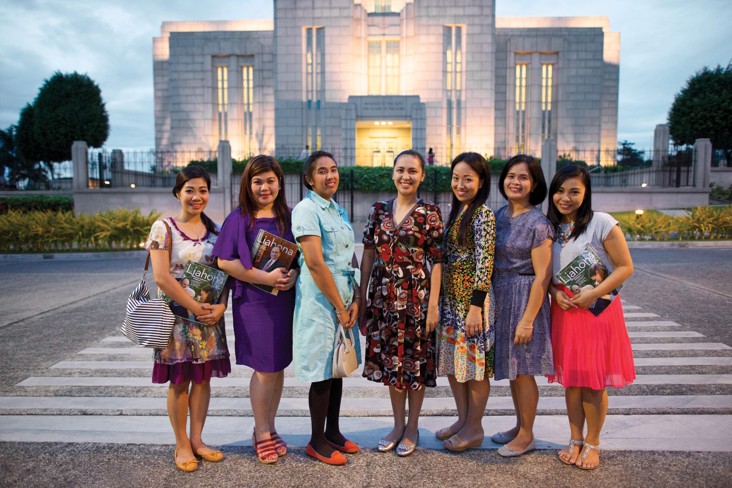 philippines women standing in front of cebu temple scaled